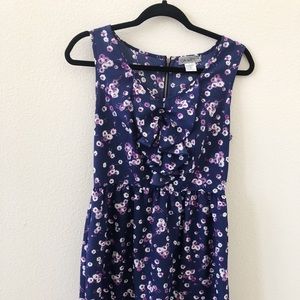 Sleeveless floral print dress  size M